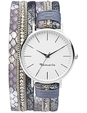 Tamaris Uhr mit Wickelarmband für Damen Rezi E02059420