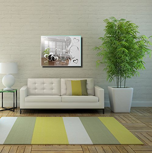 Motivspiegel Liebe 13 Wandbild Wanddeko Spiegel mit Gravur Liebesbeweis Geschenk zum Jahrestag (30x40cm) - 4