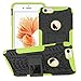 Produktbild SsHhUu iPhone 6s Plus Hülle, Premium Rugged Stoßdämpfung & Staubabweisend Kompletter Schutz Hybrid-Koffer mit Ständer Telefon Kasten für Apple iPhone 6 Plus / 6s Plus (5.5") Grün