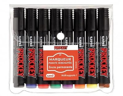 Uniball Prockey PM126/8 Pochette de 8 Marqueurs Assortis