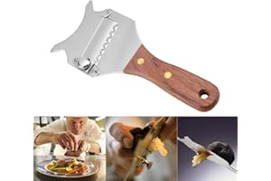 RAGUSO Professionnel En Acier Inoxydable Truffe Fromage Champignons Ail Trancheuse Lame Réglable Rasoir À Chocolat pour Cuisine Gadget Haute Qualité pour La Cuisine À Domicile Facile à Utiliser et Nettoyer