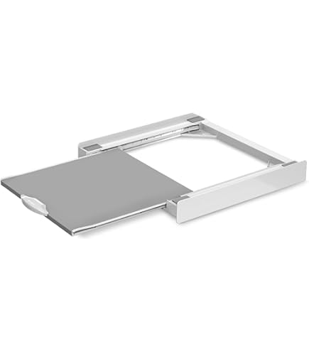 Kit Colonna Sovrapposizione Per Lavatrice E Asciugatrice 60x60 Cm - Con Ripiano Scorrevole - Foto 3