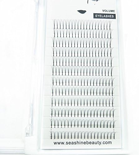 Seashine Lashes Premade Volume Lash Fans 3D 0.07 C 8mm long stem Volume Fans Semi Permanent Individual Eyelash Extensions Free shipping
