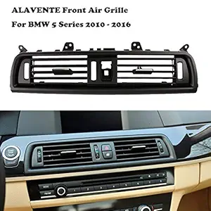 ALAVENTE Front Air Grille, Upgraded Front Console Grill Dashboard AC Air Conditioning Air Vent for BMW 5 Series 520 523 525 528 530 535 F10/F11/F18, Black