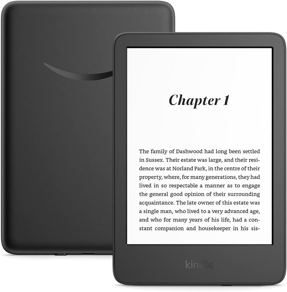 Certified Refurbished Kindle (2022 release) | The lightest and most compact Kindle, now with a 6", 300 ppi high-resolution display and double the storage, with ads, Black