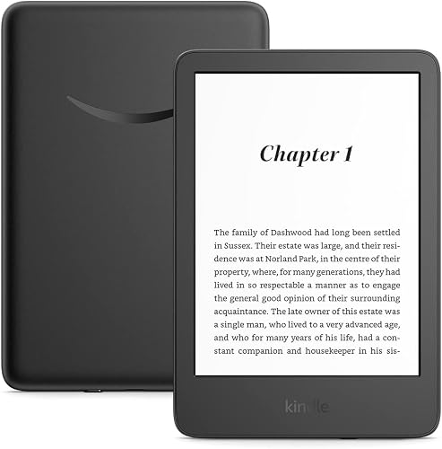 Certified Refurbished Kindle (2022 release) | The lightest and most compact Kindle, now with a 6", 300 ppi high-resolution display and double the storage, with ads, Black
