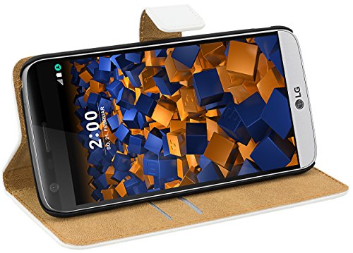 Preisvergleich Produktbild mumbi Tasche im Bookstyle für LG G5 Tasche weiss