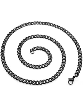 SoulCats® Halskette Königskette Panzerkette Edelstahl schwarz