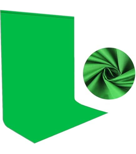 Schermo Verde Pieghevole Da 142 Cm Per Streaming E Video – Con Custodia, Facile Da Montare Su Sedia