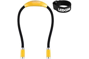 LEDGLE Lampe de Lecture LED Rechargeable, Lampe de Travail Portable avec 3 Niveaux de Luminosité Réglable-Câble USB Inclus