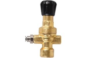 OXY TURBO Oxyturbo - Regulador de presión para botellas de gas desechables (CO2, argón, mezcla), conector M10X1RH.