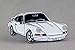 Produktbild Metall Emaille Brosche weiß Porsche Auto