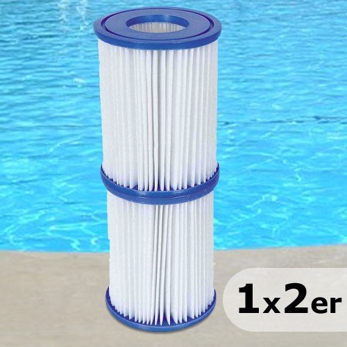 2 Stück Bestway Filter Kartuschen für Pool Swimmingpool Pumpen Intex Bestway / Gr. 2 - 3
