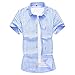 Produktbild BHYDRY Mens-Sommer-Art- und Weisehemden beiläufige Kurze Hülsen-Strand-Oberseiten lösen beiläufige Bluse