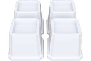 Lutown-Teen Bed Risers 3 inch Heavy Duty Furniture Risers for Sofas, Chair Risers Sofa Risers Table Risers Set of 4 Pack, White