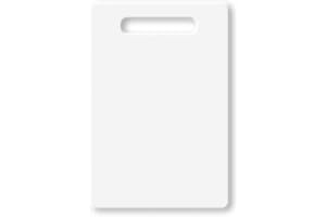 Planche à Découper | Planche de Travail de Cuisine en Plastique | lavable en Lave-Vaisselle | EUROXANTY Accessoires de Cuisine | Blanc | 20 x 33 cm