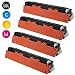 Produktbild 4 Pack Cool Toner Kompatibel für HP CB540A CB541A CB542A CB543A 125A Toner für HP Color Laserjet CP1215 1515N CP1515 CP1514N CP1518NI CM1312NFI, Schwarz 2.200 Seiten, Color je 1.400 Seiten