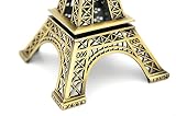 FCAROLYN Paris Eiffelturm Kunsthandwerk Kunst Statue Modell Figurine Center Raum-Dekor Schmuck Ständer Halter, 7.0 Zoll(Bronze) - 4