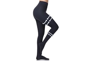 Beister Collant de Contention Femme & Homme à bout fermé Longues, 20-30mmhg Bas de Contention Classe 2 Médicale Soutien Graduel Chaussette de Contention, Pantalons serrés pour Les varices, l'œdème