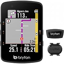 Bryton Rider 550 GPS Fahrradcomputer Sensor-Bundle mit 37 Stunden Akkulaufzeit, 2,8-Zoll Farbdisplay und Fahrradnavigation Sport & Freizeit