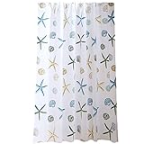 BYNN PEVA Wasserdicht Duschvorhang, Marine Cartoon Bad Vorhang Verdickung Schimmel Dusche Partition Vorhang Hause Hotel Multi-Standard 180 × 180 cm (71 × 71in) (Größe : 180×180cm)