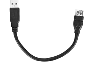 KIMISS Firewire 400 to USB Firewire 1394 6 Pin Female USB 2.0 AM Adapter Cable Plug and Playible Digital Camera Cord, PVC Cable, IEEE1394 for Cameras - Black