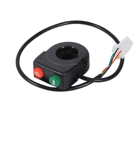 GOOFIT Motorrad 22mm 7/8 ON Off Controller Control Lenker Scheinwerfer Signallicht Knopfschalter Schalter mit Hupe Ersatz für ATV Dirtbike Go Kart Scooter PitBike