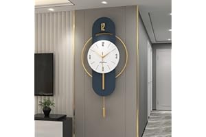 TWFJEL duży zegar ścienny nowoczesny design kreatywny zegar ścienny bez kleszczy zegar kwarcowy dekoracja ścienna, salon, zasilany bateryjnie do sypialni, jadalni, kuchni