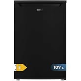 Cecotec mini Nevera 107 L Bolero CoolMarket TT 107 Black. Mini Bar, Clase E, Temperatura Regulable, Crisper Box, Caj&oacute;n Congel