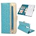Produktbild Andome Redmi K20 Pro Handyhülle kompatibel mit Redmi K20 Hülle Leder,PU Flip Kartensteckplätze Book Wallet Handytasche Cover Ständer Schutz 360 Grad Xiao mi Case Reißverschluss Brieftasch