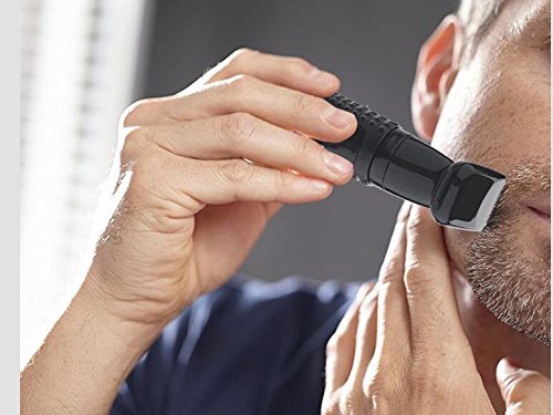 3 in 1 Wiederaufladbare Nasen-Ohr-Bart-Haar-Trimmer Portable Edelstahl+ABS Unisex Nasenhaarentfernung Epilierer für Nase/Ohren/Bart/Haar Gesicht Shave - 4