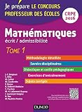 Image de Mathématiques. Professeur des écoles : Ecrit admissibilité - CRPE 2016 - T. 1 (Concours enseignement)