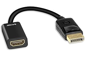 VCE Adapter DisplayPort na HDMI obsługuje 4K 60Hz, Displayport HDMI adapter do monitora, laptopa, PC 20 cm
