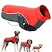 Produktbild POPETPOP Winter Hund Jacke Wasserdichte Fleecejacke Pet Parka Warmen Mantel Hundebekleidung für Große Hunde Größe 3XL (Rot)