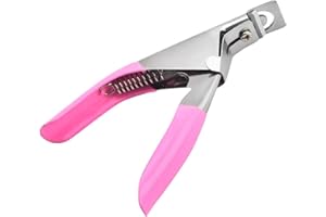 TingDongWei Coupe-Ongles en Acier Inoxydable, Convient pour les Ongles Acryliques, Coupe Capsules Ongle Coupe Faux Ongle pour les Ongles Acryliques,Ongles Artificiels, Ongles en Gel (Rose)
