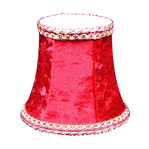 Eastlion Kreative Rot Handmade Lampenschirm für Wandleuchte , Kristallkerze Kronleuchter Lampen