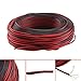 Price comparison product image DHOUTDOORS 100m Red Black Speaker Cable 2 x 0.50mm Loud Speaker Wire CCA Oxygen Free Copper Car Audio Home HiFi