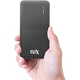 FLiX New Launch PowerXtreme 10,000mAh Slim Power Bank, USB C/Micro USB Input, Dual USB A Output, Compatible with iPhone 14 13 12 11 Samsung S22 S23 S2