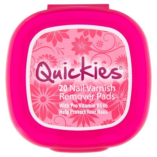 Quickies Nail Varnish Remover Pads, 20 Pads