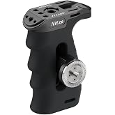 Nitze Ergonomic Side Handle with ARRI Standard Rosette - PA29A | Ergonomic Side Grip, Adjustable Up and Down for Left or Righ