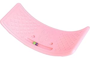 QURYGIN Kids Curved Balance Board - Balance Board Toys, Kids Balance Training Board, Open Ended Curvy Rocking Seesaw, Wobble Board Toddler, For Kids, Children, With Load Capacity Up To 25kg 53×25cm