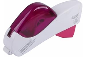 Eagle, dispenser automatico per nastro e pistola a nastro, 12 mm e 19 mm, ideale per nastrare regali, pacchetti, album di ritagli e buste (bianco)