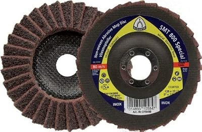 Klingspor 278499 Disque de Lame Abrasif de Fibre Synthétique, Moyen, Brun Rouge, 125 mm X 22,23 mm, 1 Pièce