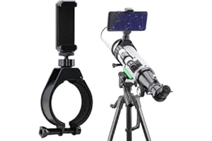 Starboosa Telescope Smartphone Star Finder Bracket - Telescope Phone Adapter & Barrel Hoop - for Stargazing & Landscape Viewing