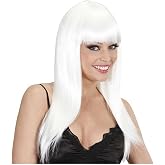 Vipfoni White Long Party Wig