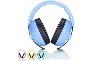 KWKW Cuffie di sicurezza con sacchetto per la polvere per bambini | Protezione dell'udito per neonati e bambini piccoli - Cuffie per bambini ideali per voli, concerti ed eventi musicali