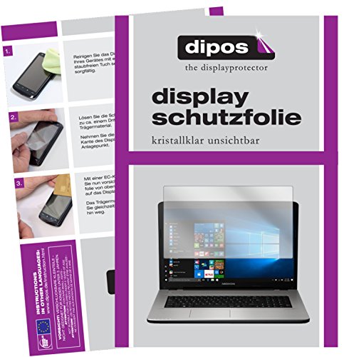 Preisvergleich Produktbild Medion Akoya E7424 Schutzfolie - 2x dipos Displayschutzfolie Folie klar