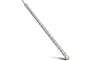 MOXPIFY 35 x 1000 mm SDS Plus Broca con doble hélice, para hormigón, piedra, piedra natural