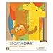 Petit Collage Folding Growth Chart | Safari Animal Tower