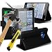Produktbild Microsoft Lumia 950 Black Farbe PU Lederetui Buch-Stil Handy Hülle mit Explosions- Splittersicher Hartglas & Eingabestift von Gadget Giant®